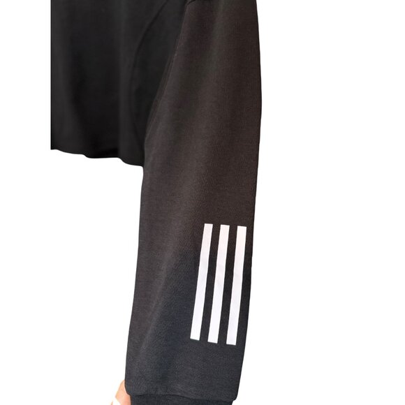 Adidas Performance XFG cropped hoodie black women's size M NWT - Picture 3 of 7